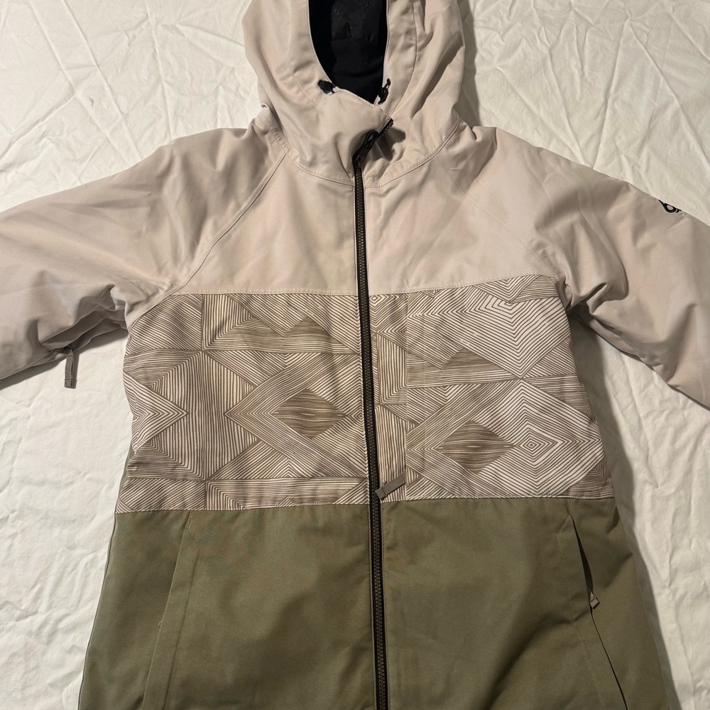 686 Women's Ski & Snow Jacket - Beige and Olive